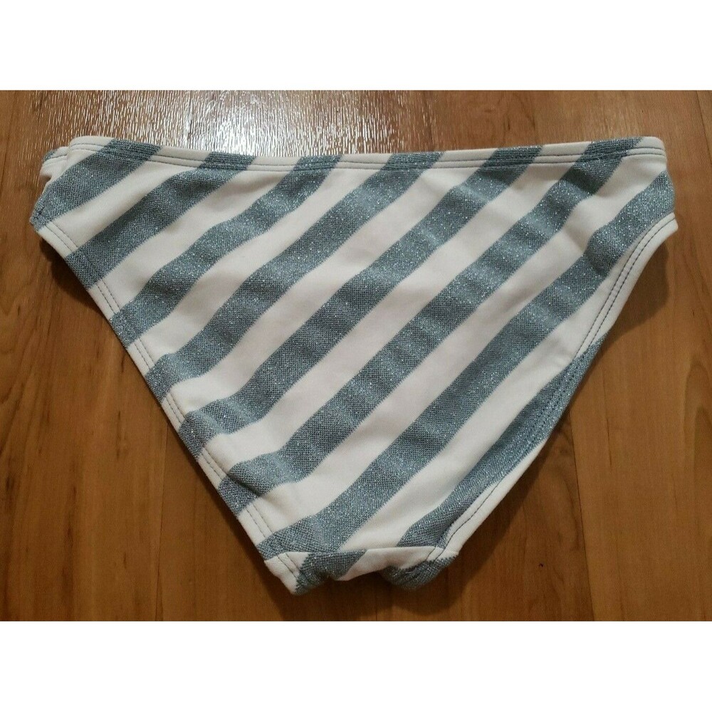 Kenneth Cole Womens Sz S Sparkle Stripe Bikini Bottoms Full Coverage - Picture 4 of 4
